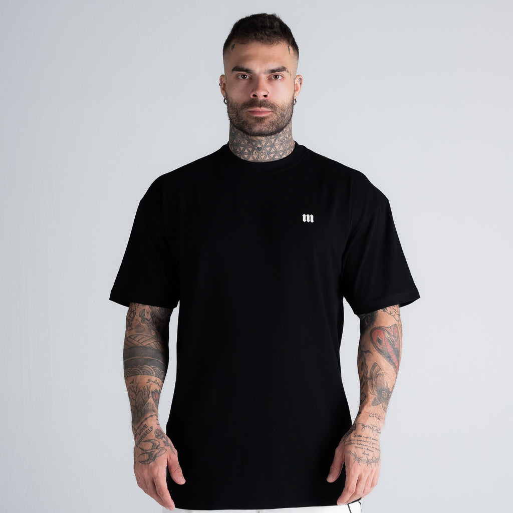 Camiseta Oversized Mith Nation Clipping Preto