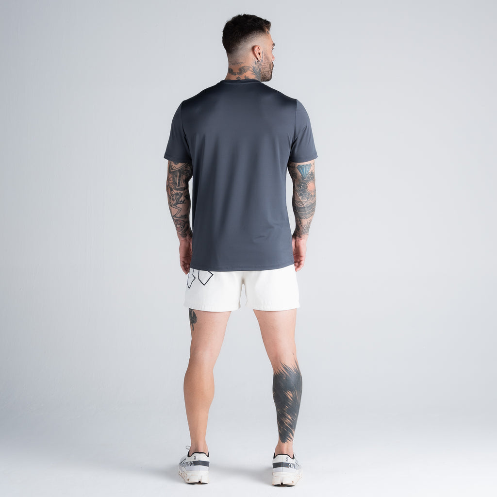 Camiseta Dry Fit Logo Chumbo