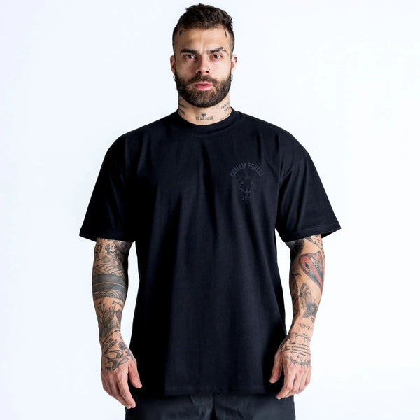 Camiseta Oversized Comam Frutas Special Edition Fight Music Show Preto
