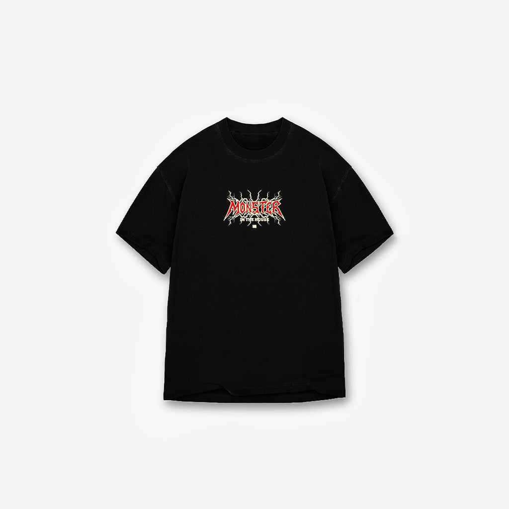 Camiseta <strong>Oversized Treino</strong> Mith Monster in The House Preto