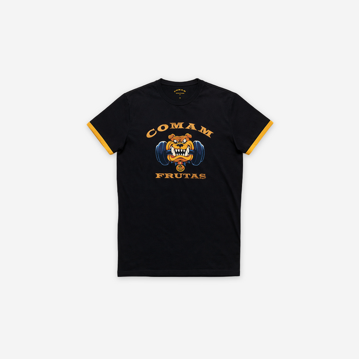 Camiseta Slim Fit Treino Preto Bulldog