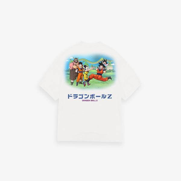 Camiseta Oversized Mith Dragon Ball Z Family Off White