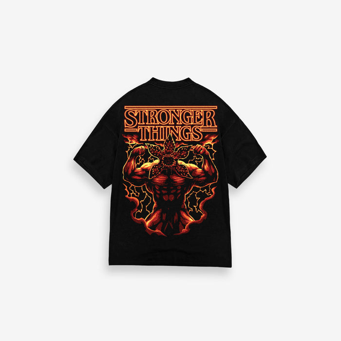 Camiseta <strong>Oversized Treino</strong> Mith Stronger Things Preto