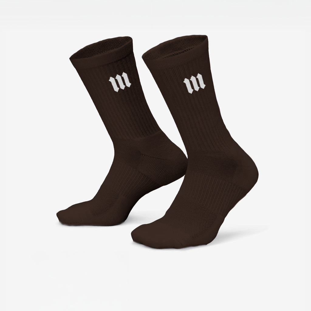 Meias Cano Alto Essential Mith Marrom
