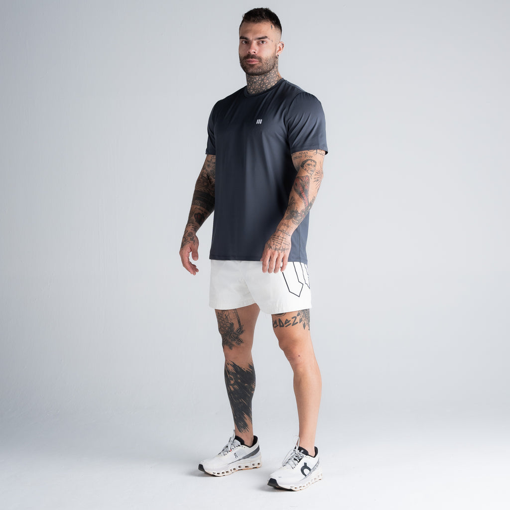Camiseta Dry Fit Logo Chumbo