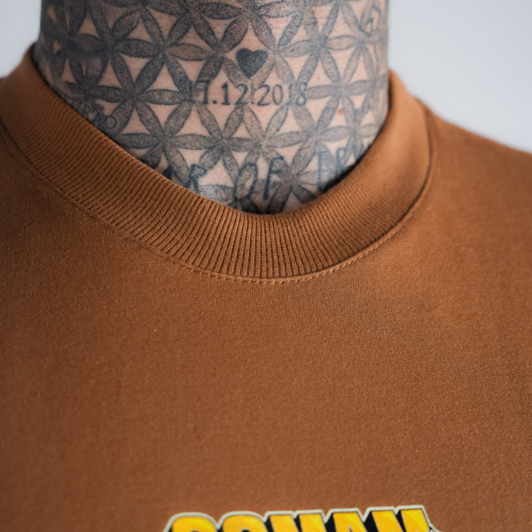 Camiseta Oversized Comam Frutas Richie Marrom