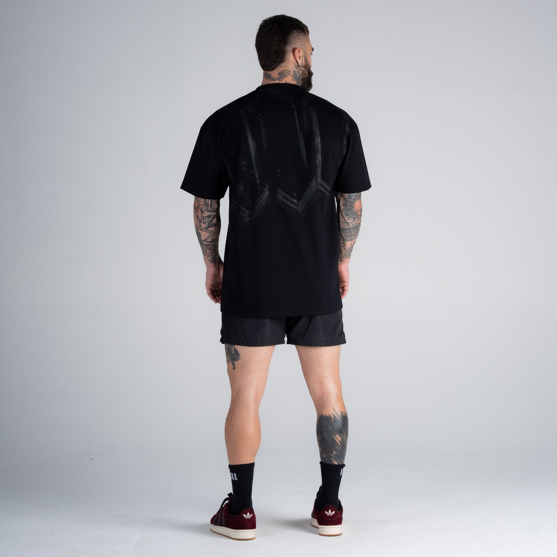 Camiseta Oversized Mith Nation Risc Preto