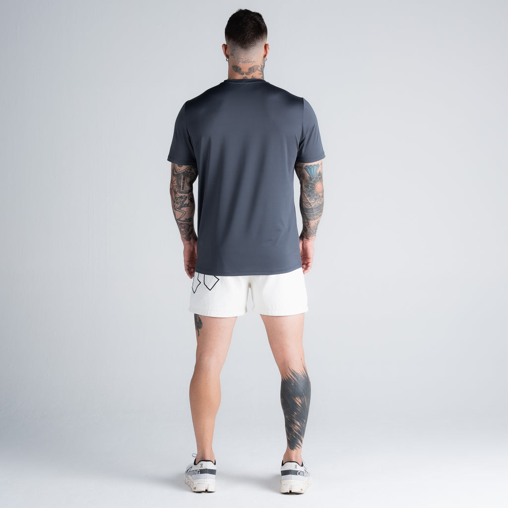 Camiseta Dry Fit Logo Chumbo