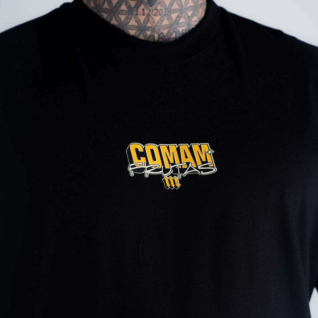 Camiseta Oversized Comam Frutas Richie Preto
