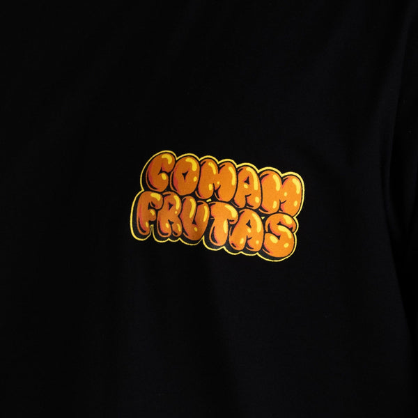 Camiseta Oversized Comam Frutas Preto