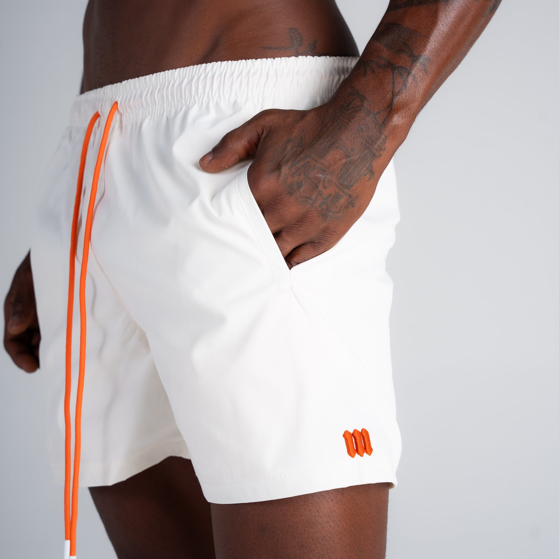 Shorts de Tactel Mith Nation Off White