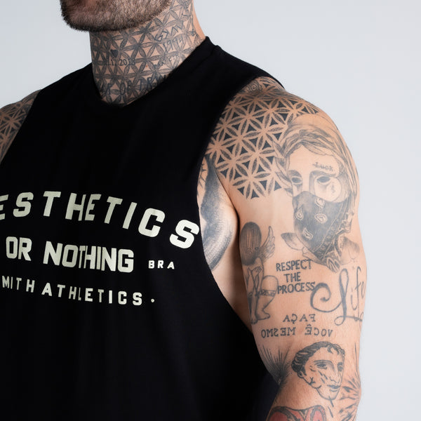 Regata Cut Off Mith Nation Aesthetics or Nothing Preto