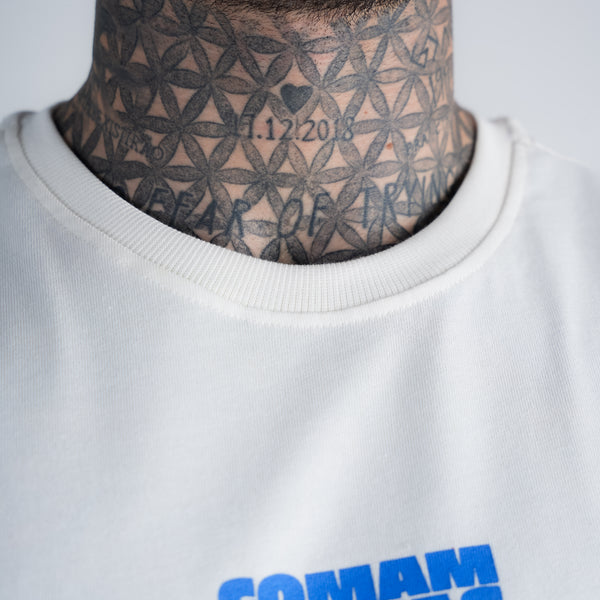 Regata Drop Shoulder Slevelles Mith Comam Frutas Reticule Burger Off White