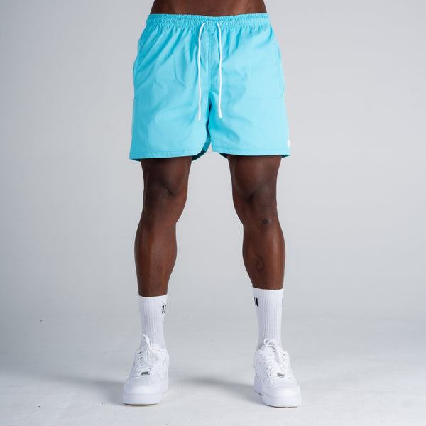 Shorts de Tactel Mith Nation Light Blue