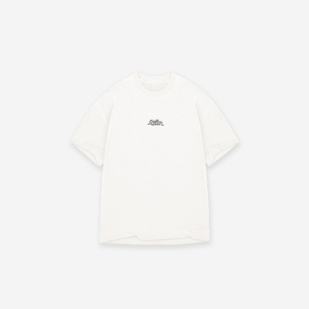 Camiseta Oversized Mith Street Fighter Ken Aesthetics Off White