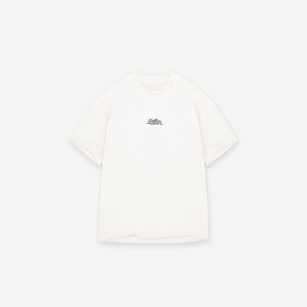 Camiseta Oversized Mith Street Fighter Ken Aesthetics Off White