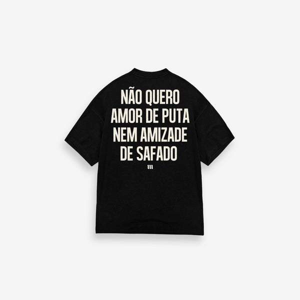 Camiseta Oversized Comam Frutas Special Edition Fight Music Show Preto
