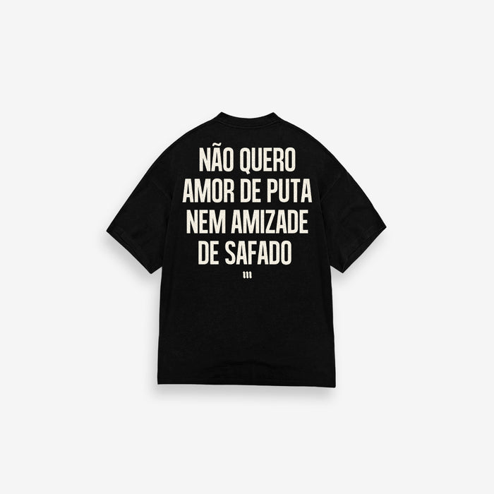 Camiseta Oversized Comam Frutas Special Edition Fight Music Show Preto