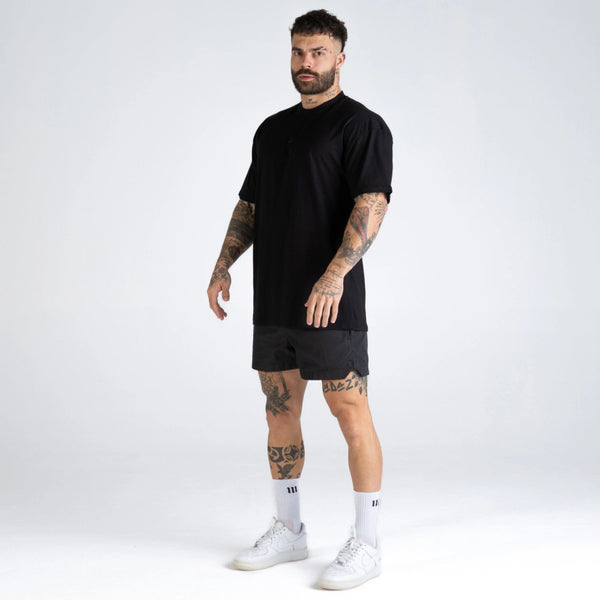 Camiseta Oversized Mith Nation Adornment Preto