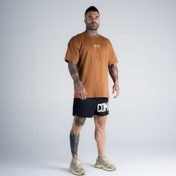 Camiseta Oversized Comam Frutas Richie Marrom