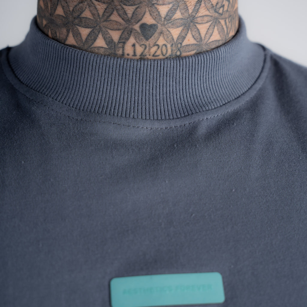 Camiseta Oversized Hazy Mith Aesthetics Cinza