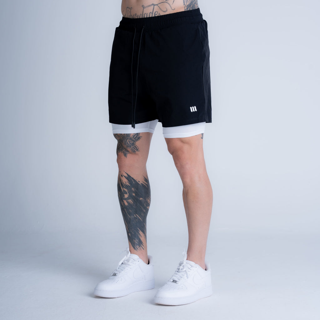 Shorts Tactel com Compressão Mith Nation Preto