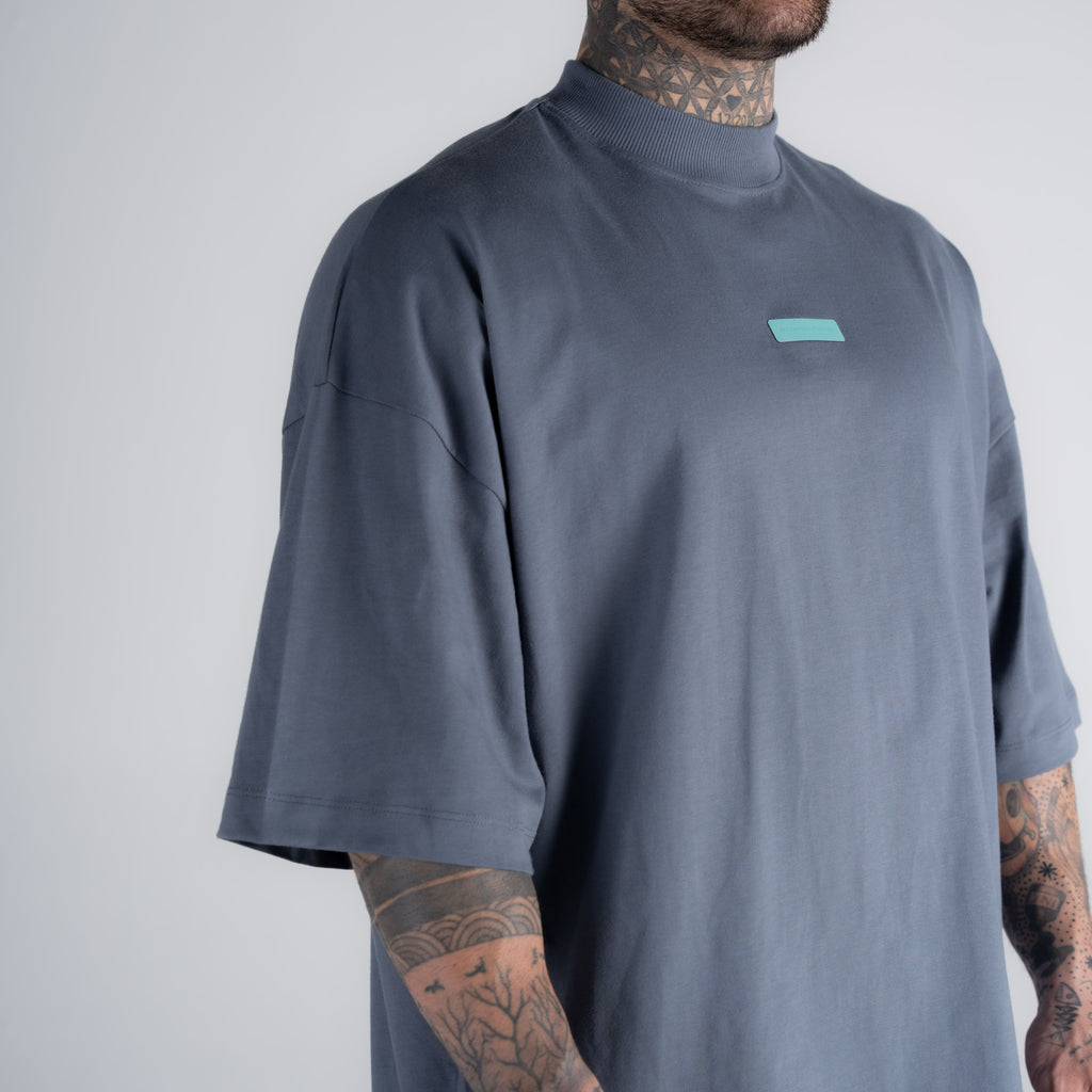 Camiseta Oversized Hazy Mith Aesthetics Cinza