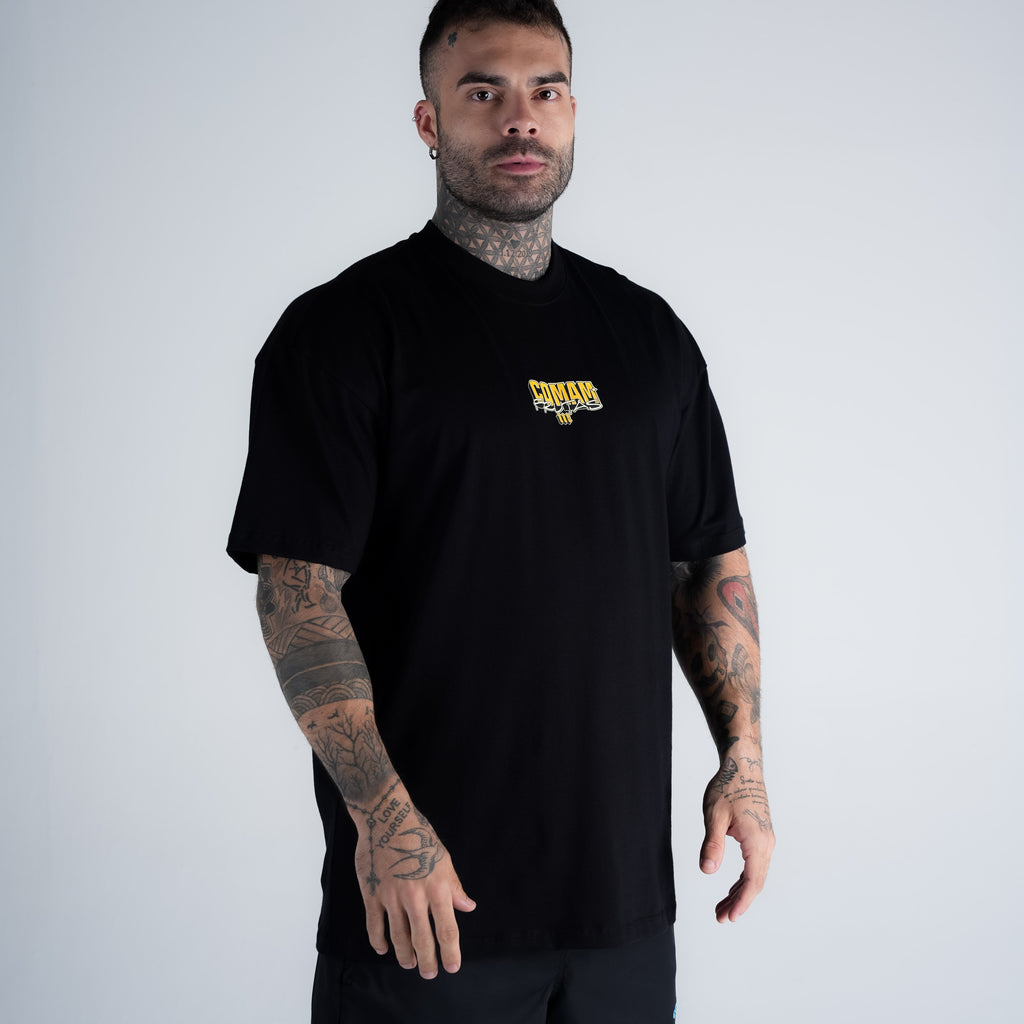 Camiseta Oversized Comam Frutas Richie Preto