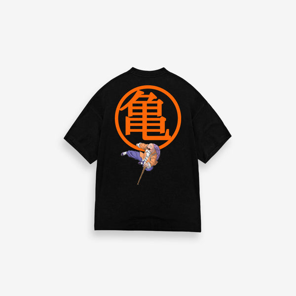Camiseta Oversized Mith Dragon Ball Z Mestre Kame Preto