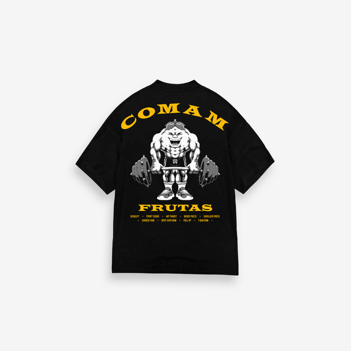 Camiseta Oversized Treino Preto Gold's Gym