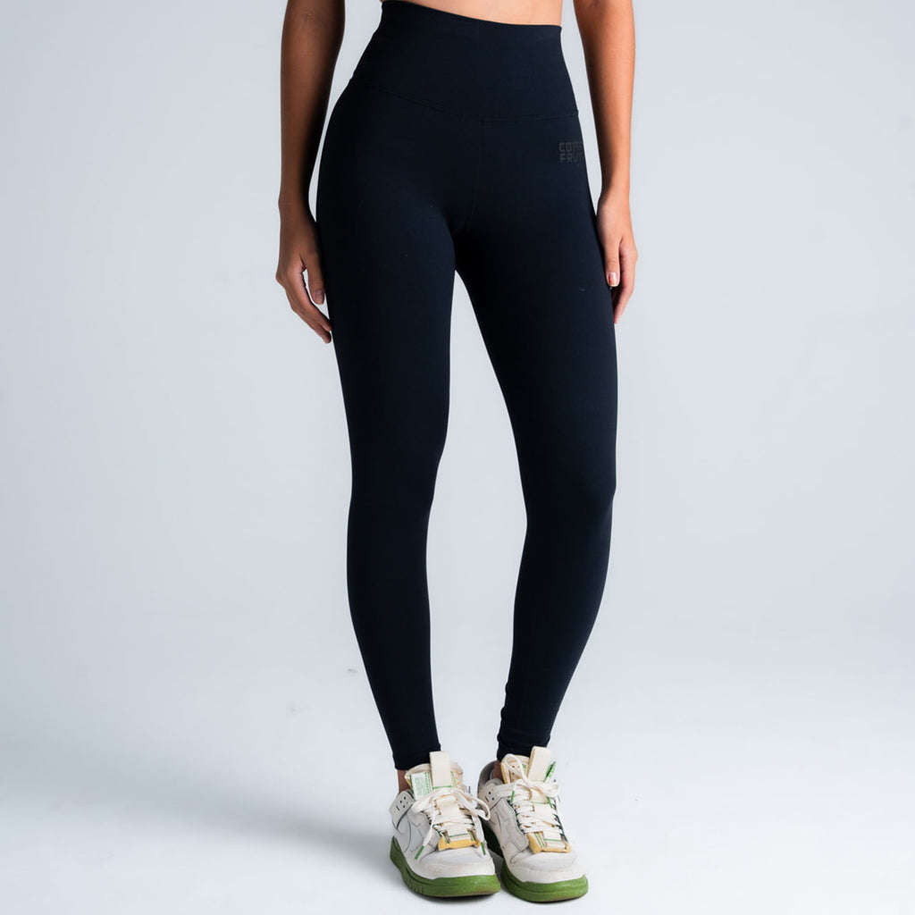 Legging Feminino Comam Frutas Logo Preto