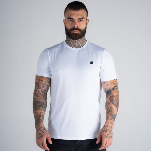 Camiseta Dry Fit Logo Branco