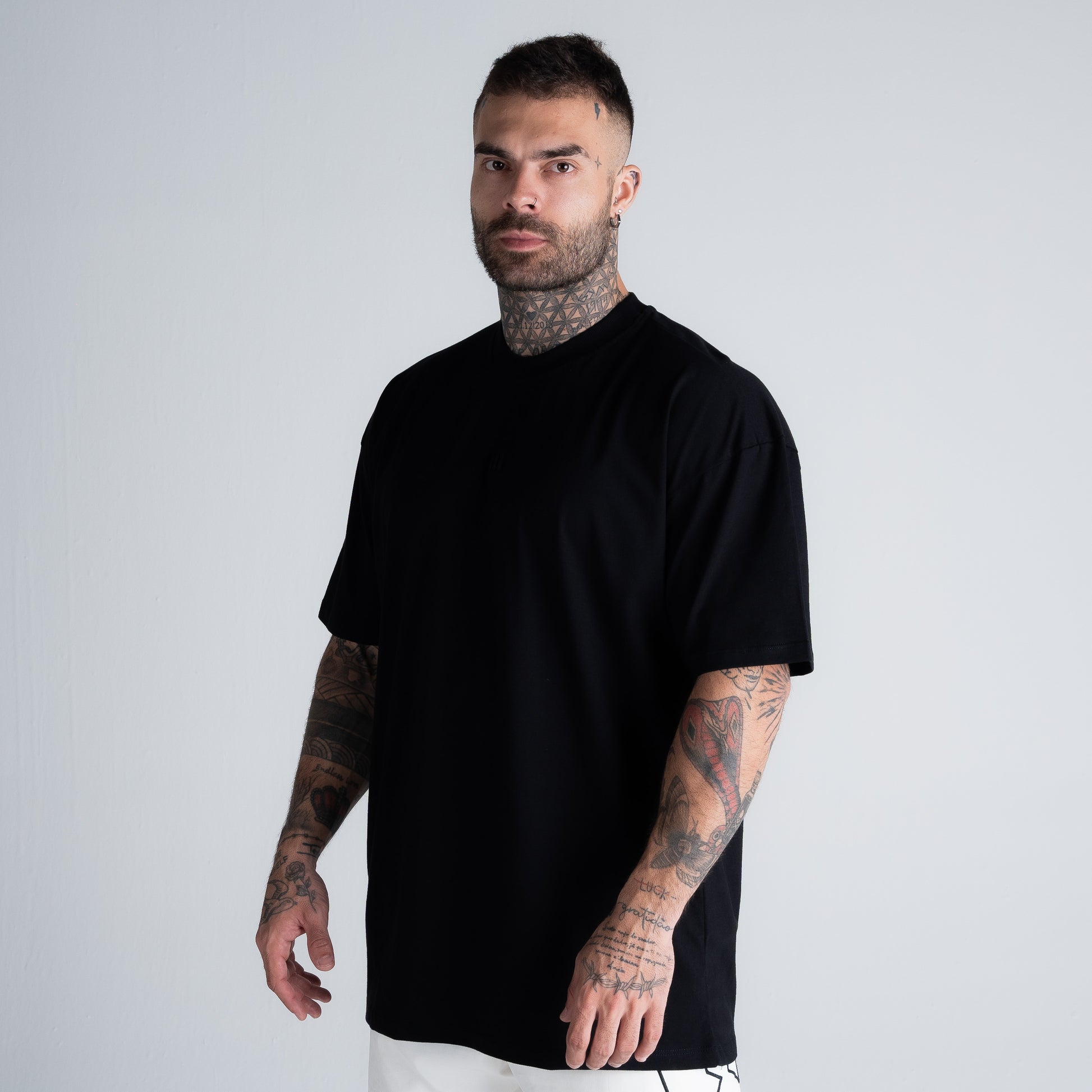 Camiseta Oversized Mith Nation Relief Preto