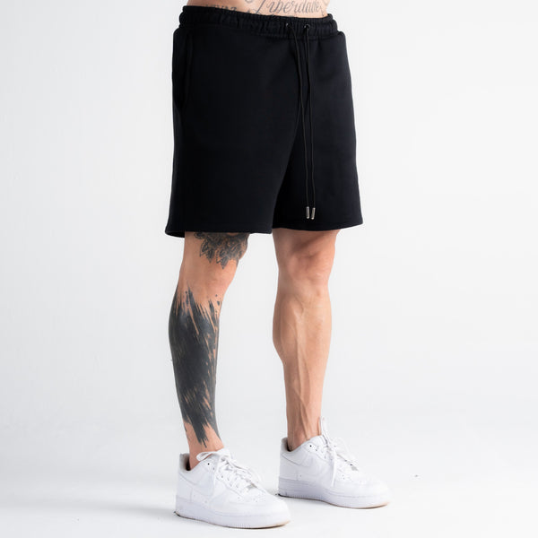 Shorts De Moletom Curto Mith Street Fighter Logo Preto