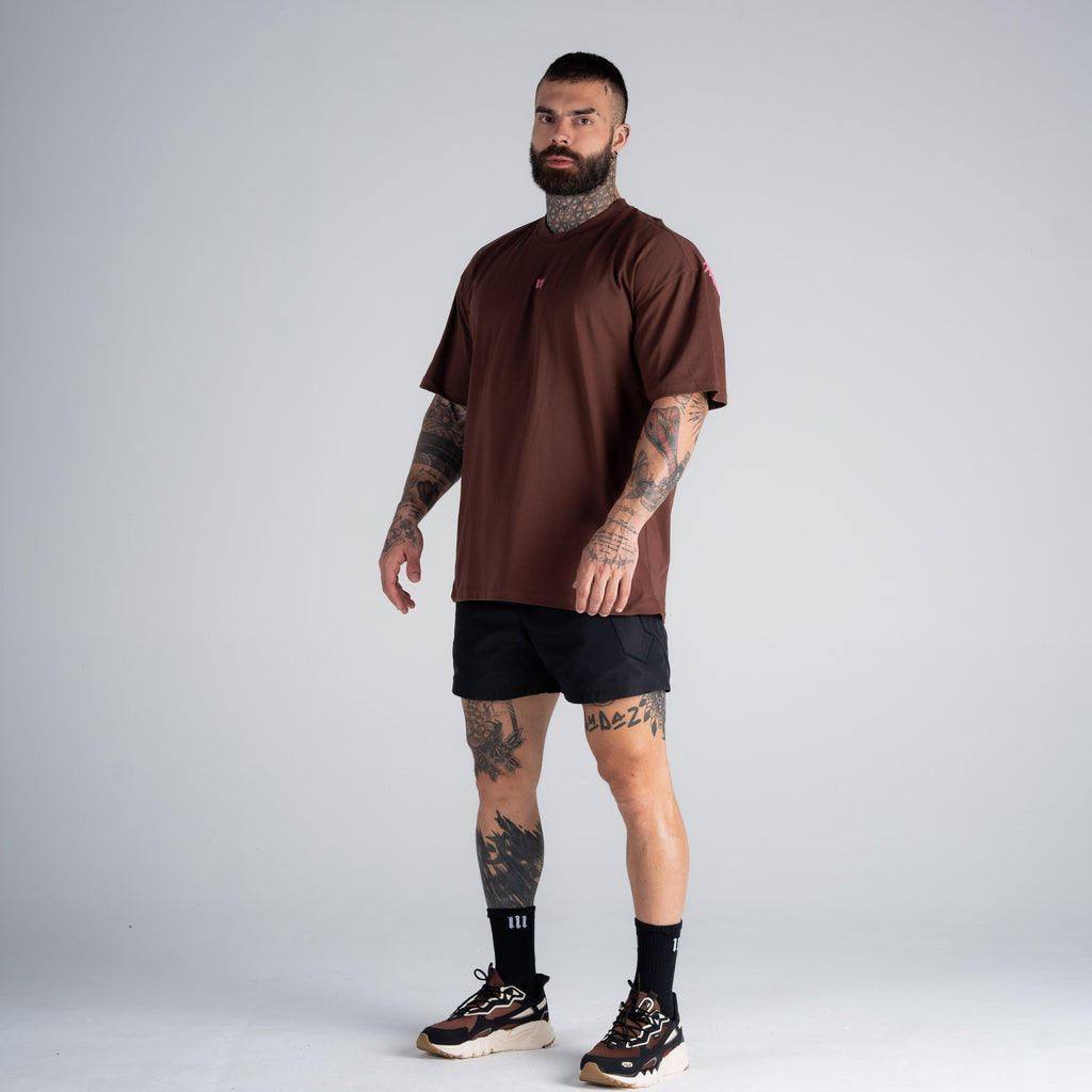 Camiseta Oversized Mith Nation Comb Marrom