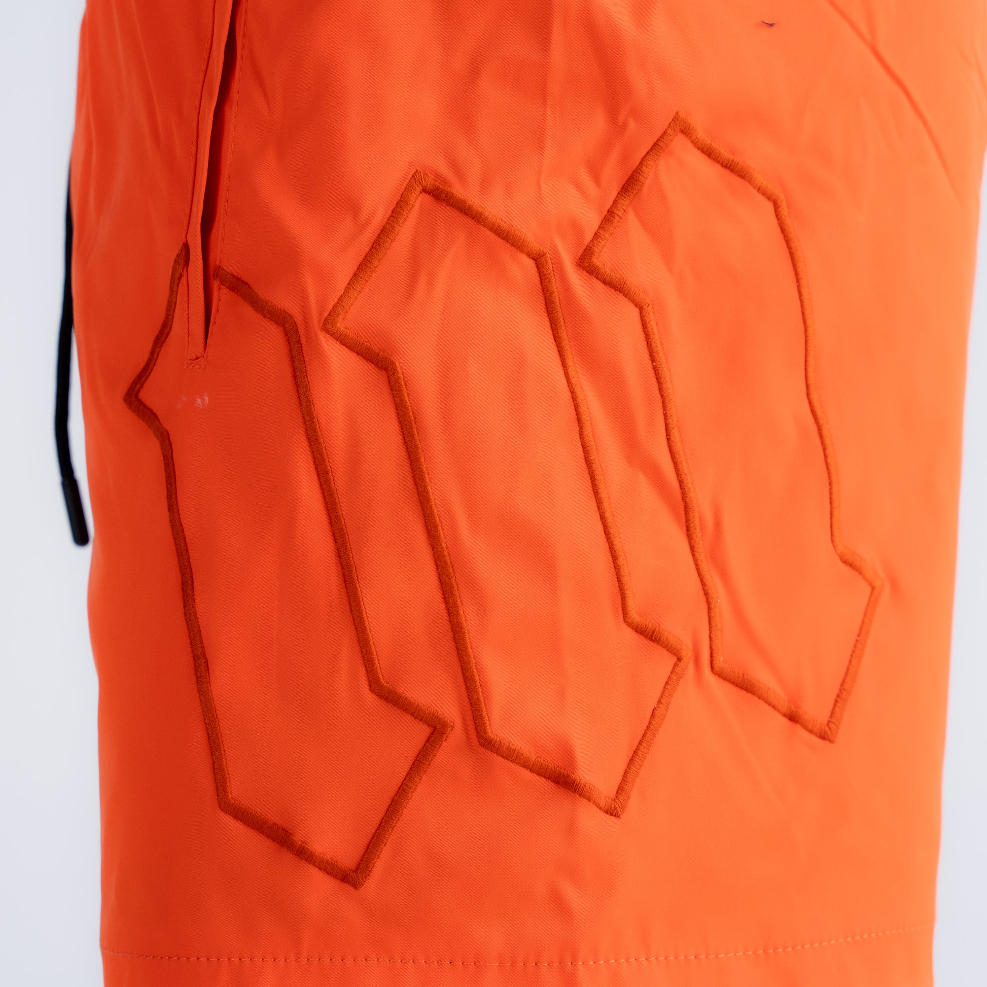 Shorts de Tactel Mith Nation Embroidery Laranja