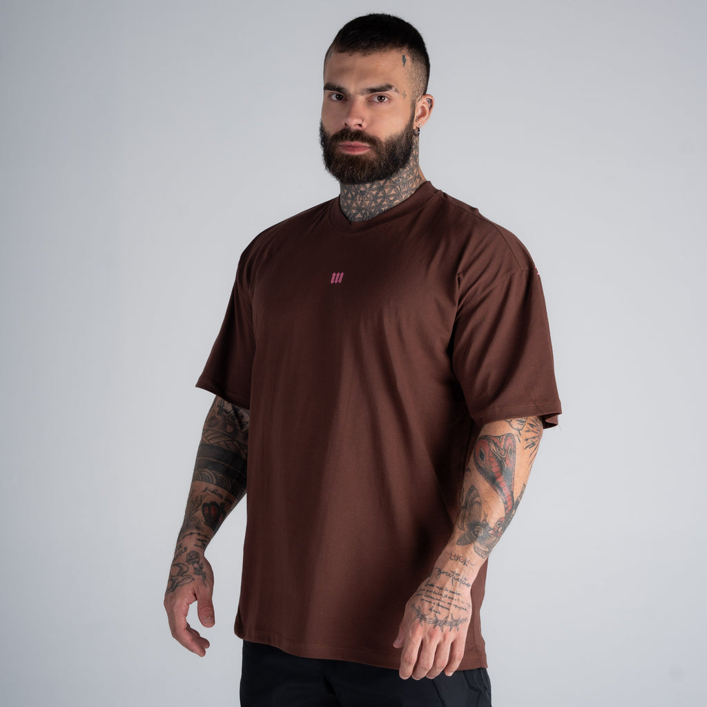 Camiseta Oversized Mith Nation Comb Marrom