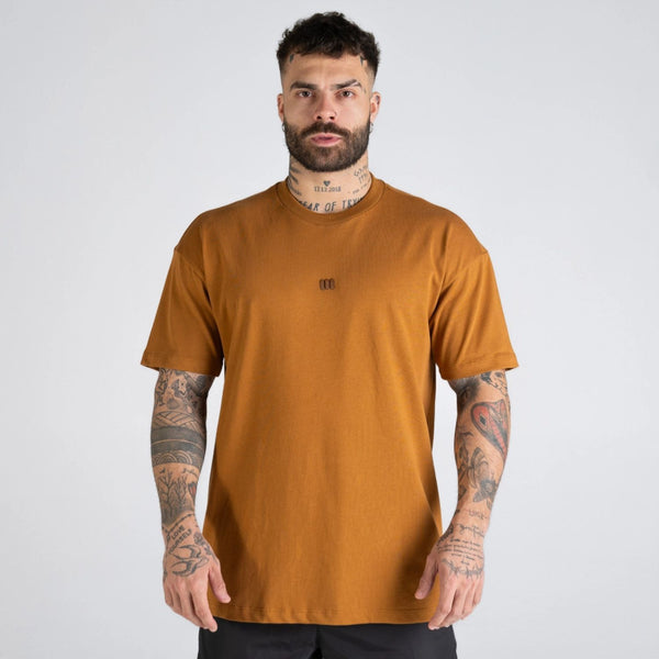 Camiseta Oversized Mith Nation Essentials Marrom