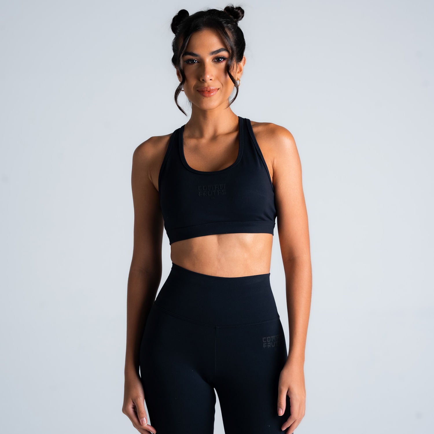 Top Feminino Comam Frutas Logo Preto