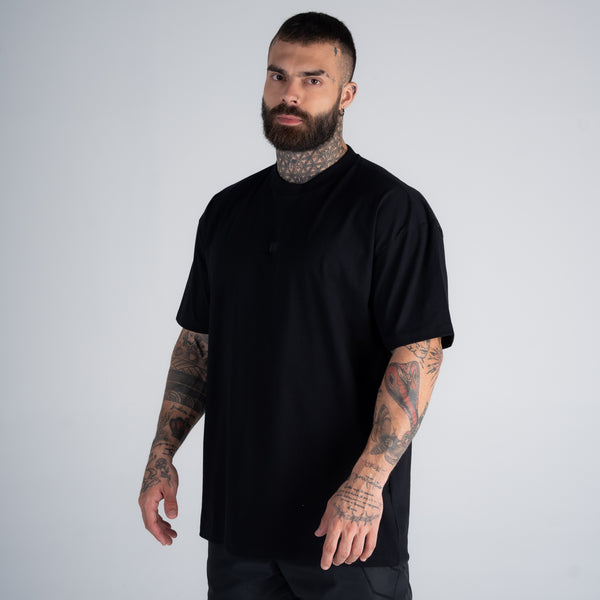 Camiseta Oversized Mith Nation Risc Preto