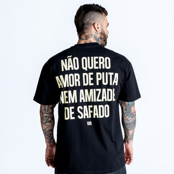 Camiseta Oversized Comam Frutas Special Edition Fight Music Show Preto