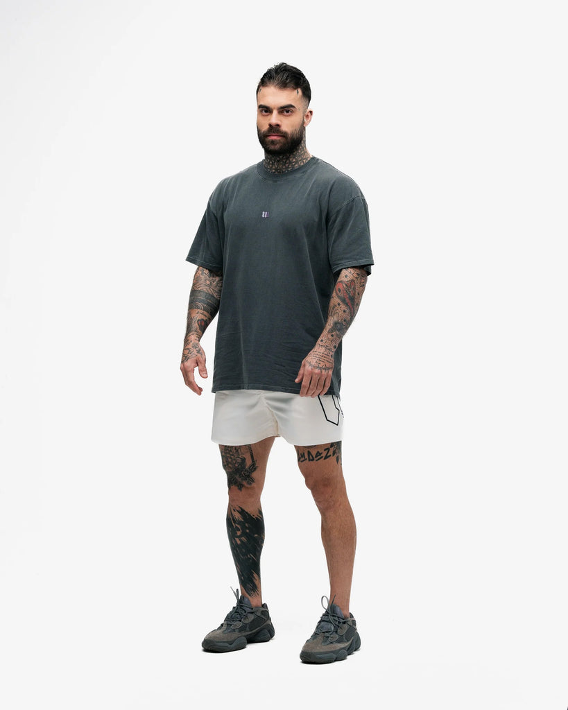 Camiseta Oversized Estonada Mith Nation Chumbo