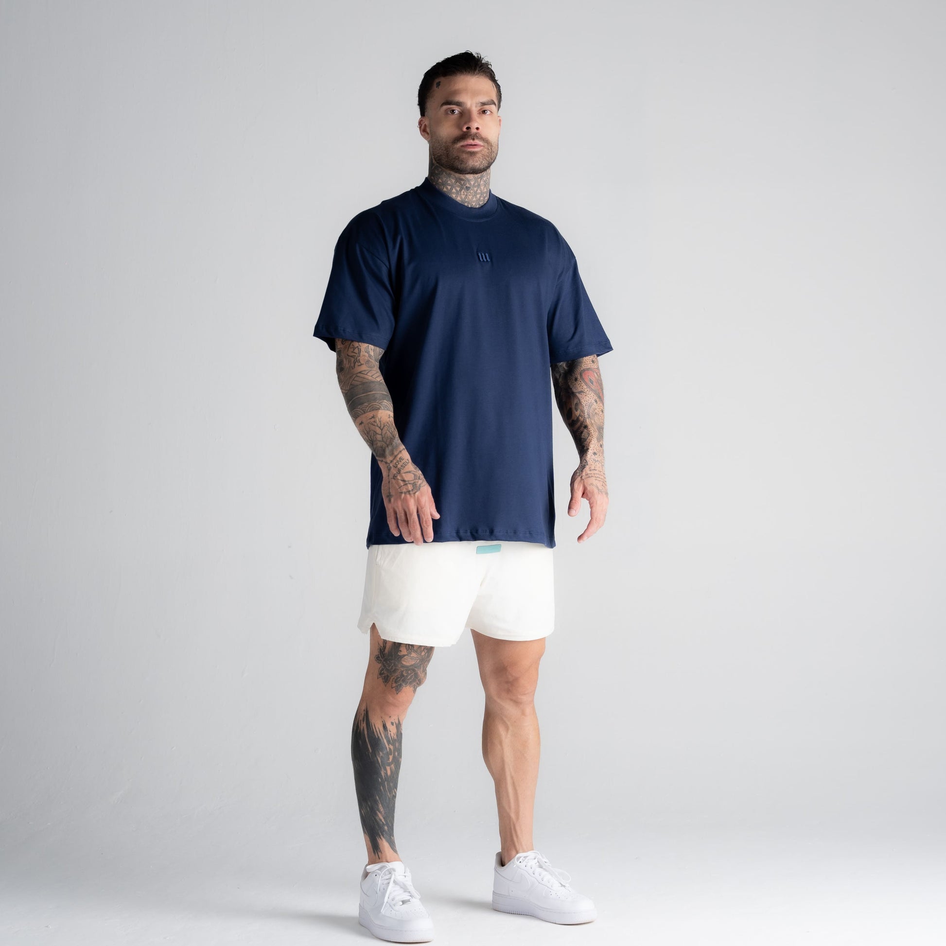 Camiseta Oversized Mith Nation Adornment Marinho