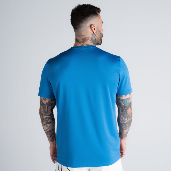 Camiseta Dry Fit Logo Light Blue
