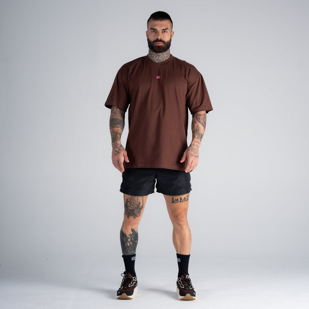 Camiseta Oversized Mith Nation Comb Marrom