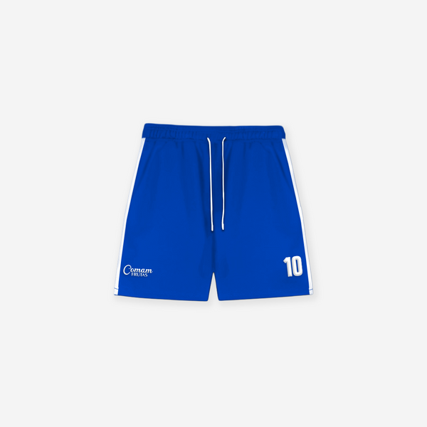 Shorts Curto de Tactel Mith Comam Frutas Azul