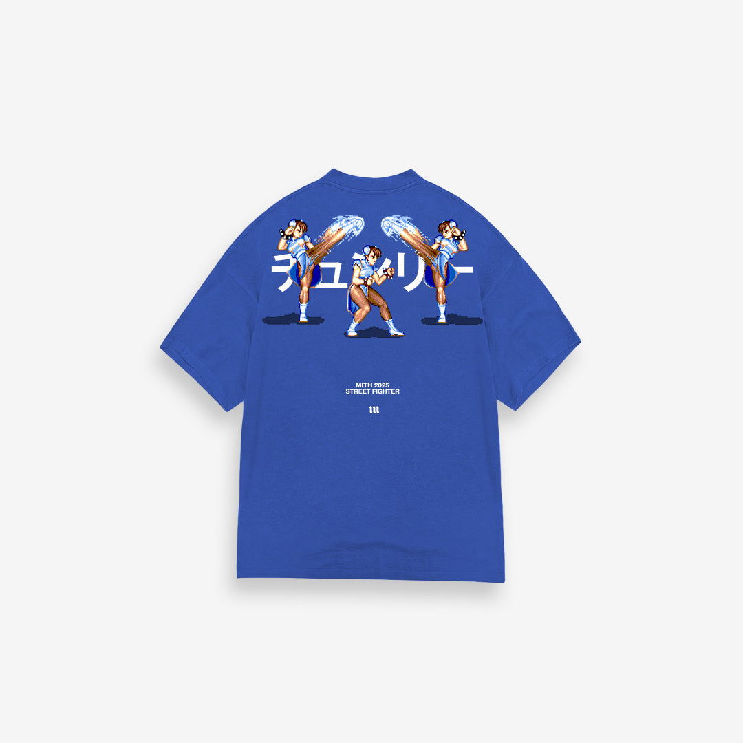 Camiseta Street Fighter Chun Li Azul