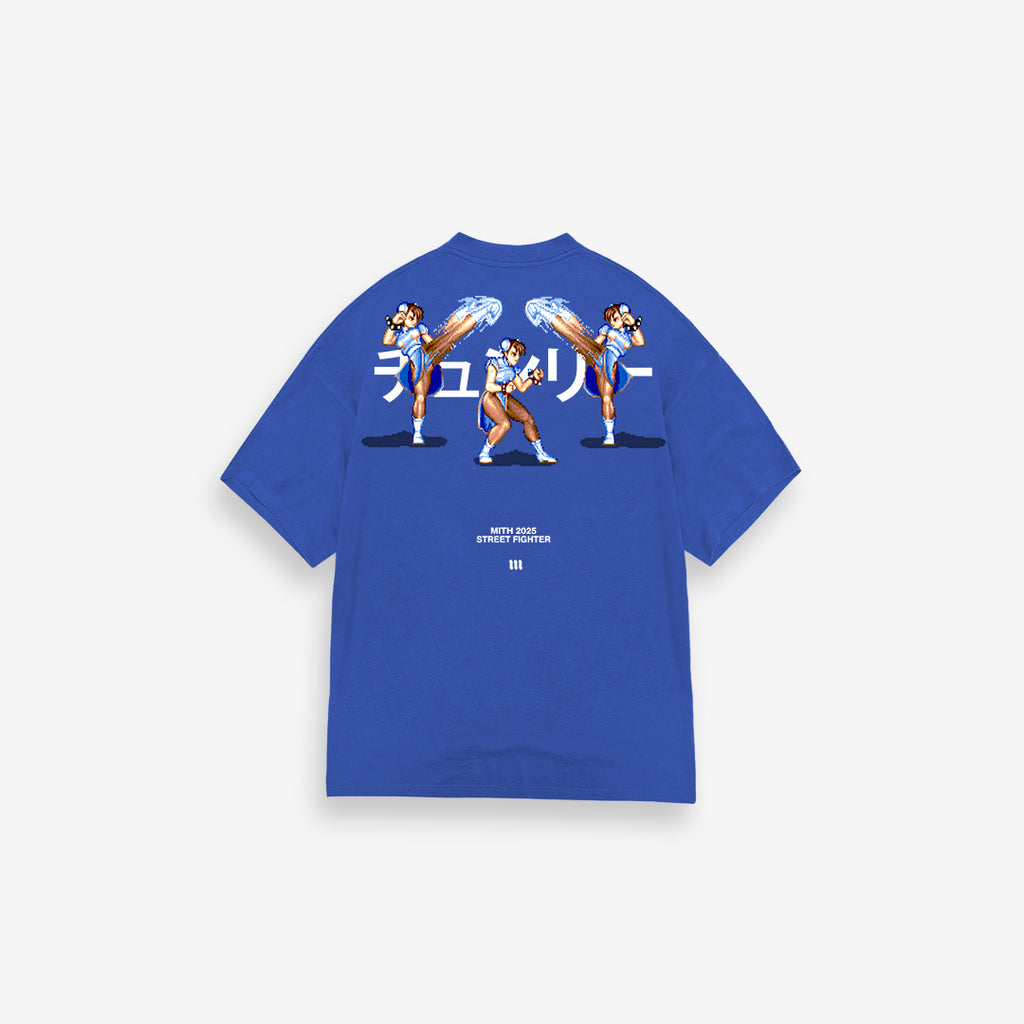 Camiseta Street Fighter Chun Li Azul