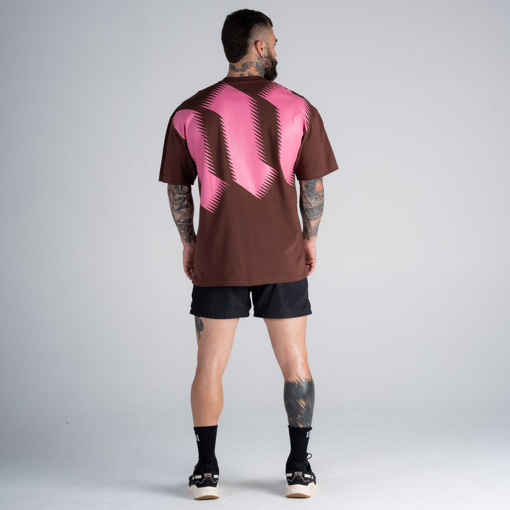 Camiseta Oversized Mith Nation Comb Marrom