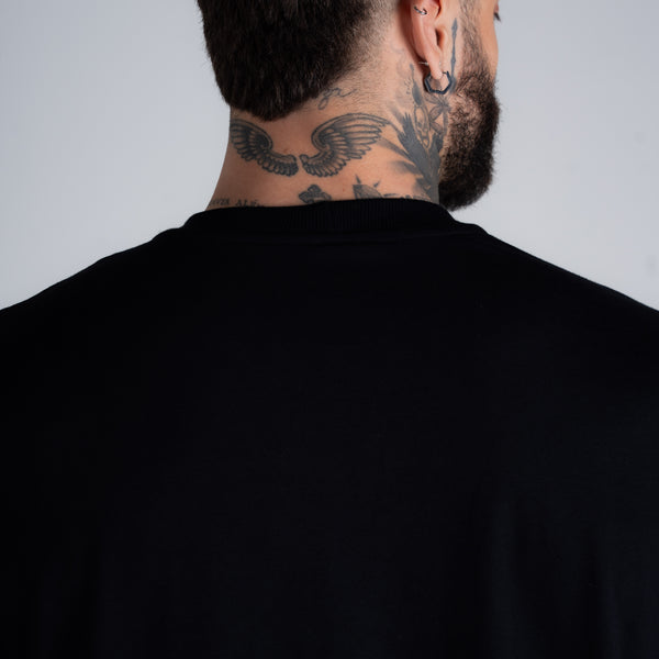 Camiseta Oversized Mith Nation Essentials Preto